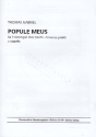 POPULE MEUS FUER 5-STIMMIGEN GEM CHOR A CAPPELLA SINGPARTITUR