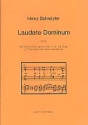 LAUDATE DOMINUM MOTETTE FUER GEM CHOR UND ORGEL, 2 TROMPETEN UND PAUKE AD LIB,  PARTITUR