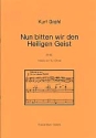 Nun bitten wir den Heiligen Geist fr Orgel