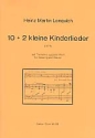 10+2 kleine Kinderlieder fr Gesang und Klavier Tierreime aus aller Welt