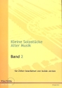 Kleine Solostcke alter Meister Band 2 fr Zither