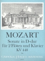 Sonate in D-Dur KV448 fr 2 Flten und Klavier