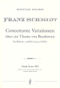 Konzertante Variationen ber ein Thema von Beethoven fr Klavier und Orchester,   Studienpartitur