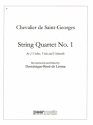 String Quartet C-Dur Nr.1 for 2 violins, viola and violoncello score