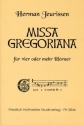 Missa gregoriana fr 4 Hrner Partitur und Stimmen