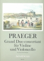 Grand Duo Concertant op.41 fr Violine und Violoncello Partitur und Stimmen