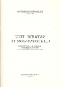 Gott der Herr ist Sonn und Schild fr Soli (SAB), Chor, 2 Oboen, Streicher und Bc,    Partitur