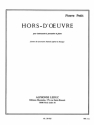 HORS-D'OEUVRE POUR INSTRUMENTS A PERCUSSION ET PIANO