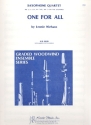 ONE FOR ALL FOR 4 SAXOPHONES (AATB) SCORE AND PARTS