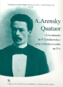 Quatuor À la mémoire de P. Tschaikowsky op.35a für Streichorchester Partitur