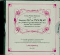 Konzert G-Dur TWVv51:G2 für Flöte (Oboe/Blockflöte), Streicher und Bc CD-ROM (+PDF)