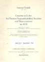 Concerto G-Dur op.44,11 fr Sopranblockflte, Streicher und Bc Stimmenset (3-3-2-2-1)