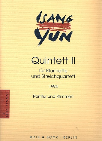 Quintett Nr.2 fr Klarinette und Streichquartett Partitur und Stimmen