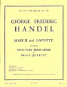 March and Gavotte for brass chorus (trumpet, horn, trombone, tuba) score and parts
