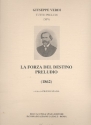 La forza des destino (preludio) per orchestra partitura