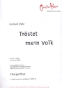 TROESTET MEIN VOLK GEISTLICHE KANTATE FUER GEM CHOR UND ORGEL,  PARTITUR ZYBAL, ROMAN, TEXT