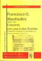 Concerto a una o due trombe fr 2 Trompeten, Streicher und Bc Partitur und Stimmen
