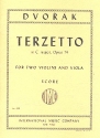 Terzetto C major op.74 for 2 violins and viola study score