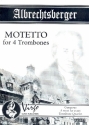 Motetto for 4 trombones score and parts