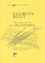 L'Arlesienne 4 Suitenstze fr Piccolo und 3 Flten Partitur und Stimmen