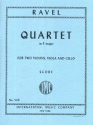 String Quartet F major for string quartet study score
