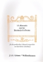 15 Menuette aus der Handschrift Oviedo  per salterio (fr Psalterium)