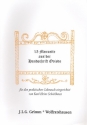 15 Menuette aus der Handschrift Oviedo per salterio (fr Psalterium)