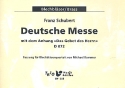 Deutsche Messe mit den Anhang Das Gebet des Herrn D872 fuer 2 Trompeten und 2 Posaunen,  Stimmen