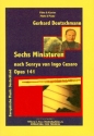 6 Miniaturen nach Senryu von Ingo Cesaro Op.141 fr Flte und Klavier