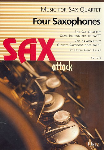 Sax attack Four saxophones vol.1 for 4 saxophones (AATT) score and parts