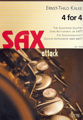 Sax attack 4 for 4 vol.1 for 4 saxophones (AATT) score and parts