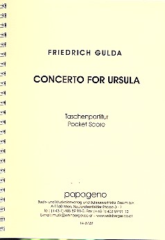 Concerto for Ursula fr Frauenstimme, Pauken, Percussion, Drums, Jazzbass, E-Bass, Orgel und Streicher,  Studienpartitur