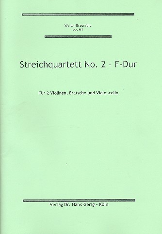 Streichquartett F-Dur Nr.2 op.61  Stimmen