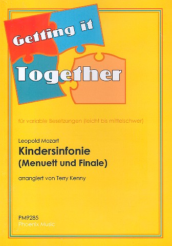 Kindersinfonie (Menuett und Finale) fr variable Besetzung Partitur und Stimmen