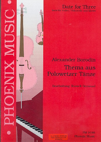 Thema aus Polowetzer Tnze fr Violine, Violoncello und Klavier