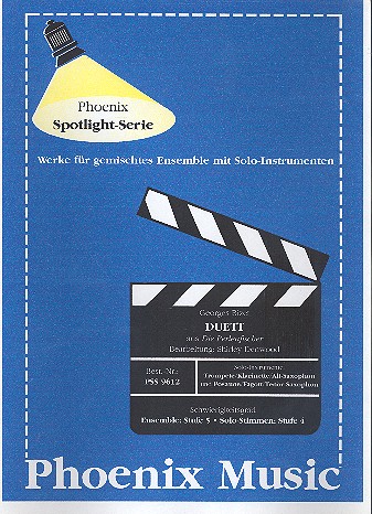 Duett aus die Perlenfischer fr 2 Solo-Instrumente und variables Enemble Partitur und Stimmen