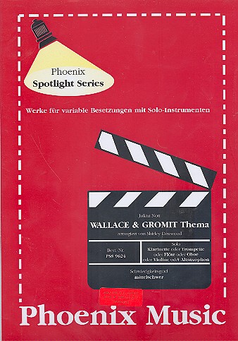 Wallace and Gromit fr 2 Solo-Instrunmente und variables Ensemble Partitur und Stimmen