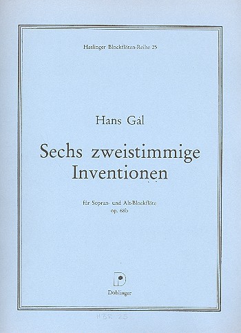 6 zweistimmige Inventionen op.68b fr 2 Blockflten (SA)