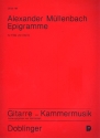 Epigramme fr Flte und Gitarre Scheit, Karl, Ed