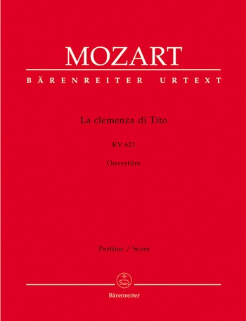 La clemenza di Tito KV621 Ouvertre fr Orchester Partitur