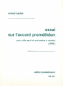 essai sur l'accord prometheen pour alto et orchestres a cordes,  partition Stille Nacht