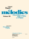 Melodies vol.3 pour flute et piano Clardy, Mary Karen, arr.