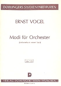 Modi fr Orchester Studienpartitur