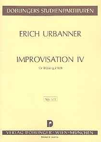 Improvisation 4 fr Flte, Oboe, Klarinette, Horn und Fagott Studienpartitur