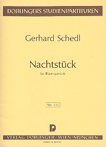 Nachtstck fr Flte, Oboe, Klarinette, Horn und Fagott Studienpartitur