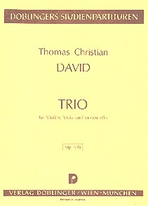 Trio fr Violine, Viola und Violoncello Studienpartitur