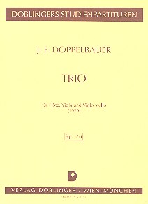 Trio fr Flte, Violine und Violoncello Studienpartitur