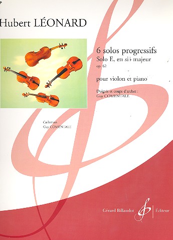 Solo progressif E sib majeur op.62 pour violon et piano