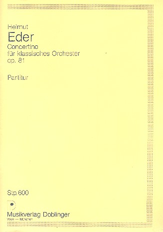 Concertino op.81 fr Orchester Studienpartitur (Partitur)