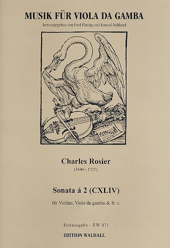 Sonata a 2 (CXLIV) fr Violine,  Viola da gamba und Bc Partitur und Stimmen